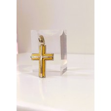 Ασημένιος Σταυρός δίχρωμος SCR09